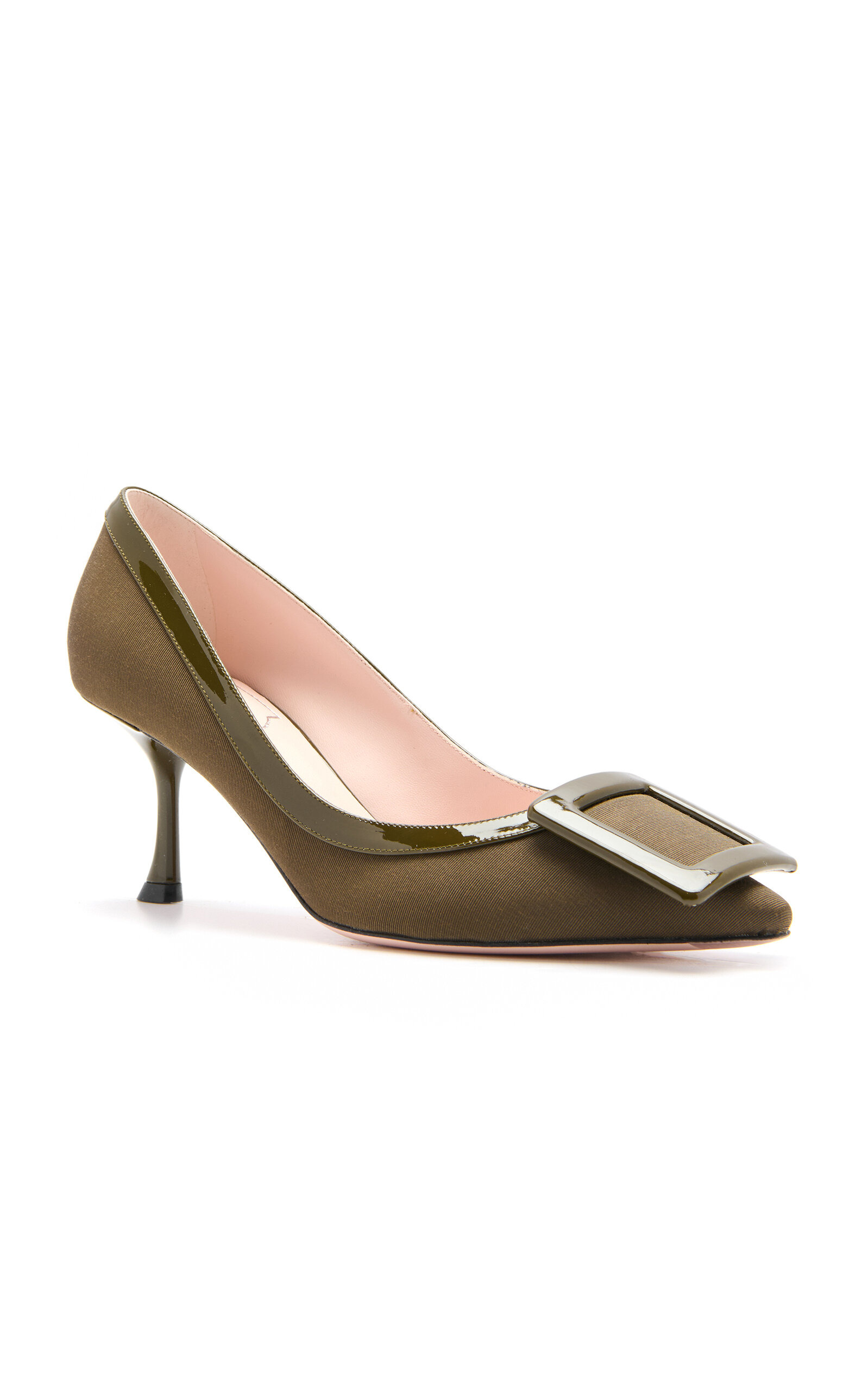 Viv in the City Faille Pumps olive - 4