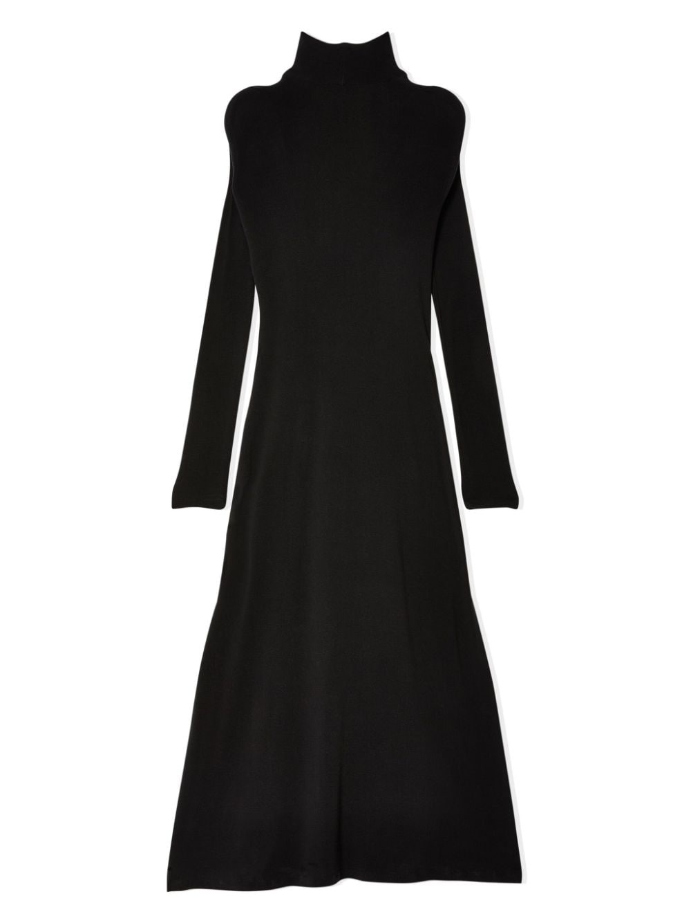 circle shoulder long dress - 2