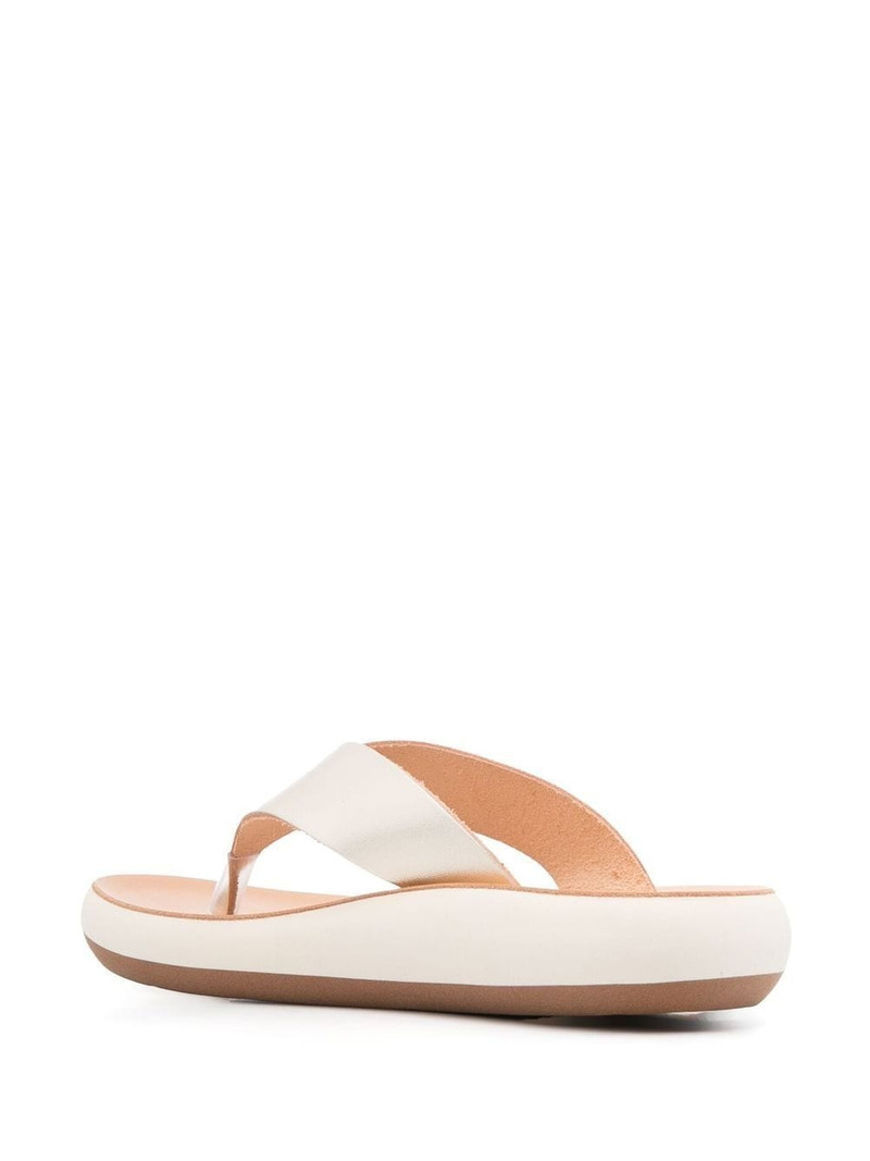 leather metallic sandals 3