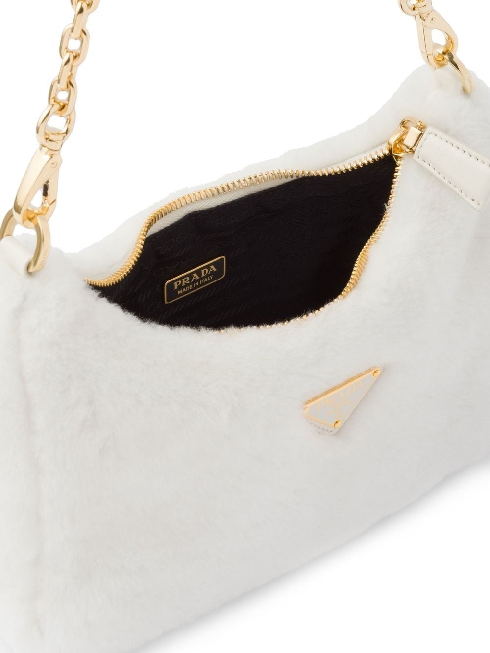 mini shearling shoulder bag - 5