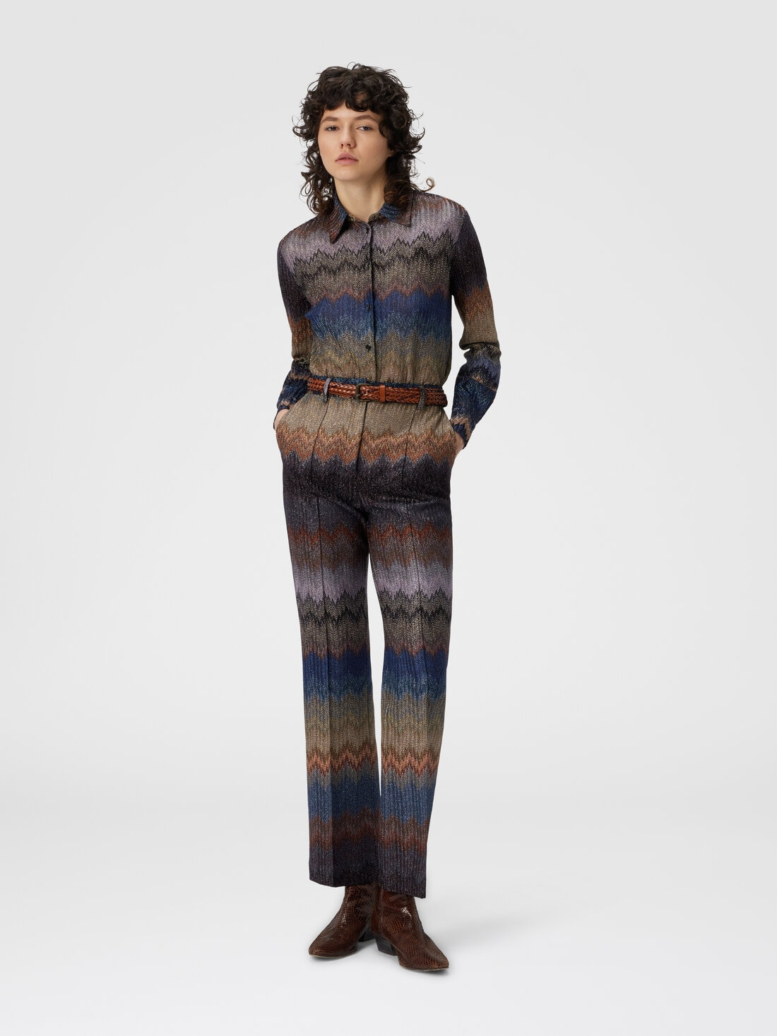 Trumpet Pants with Snake Pattern - 2