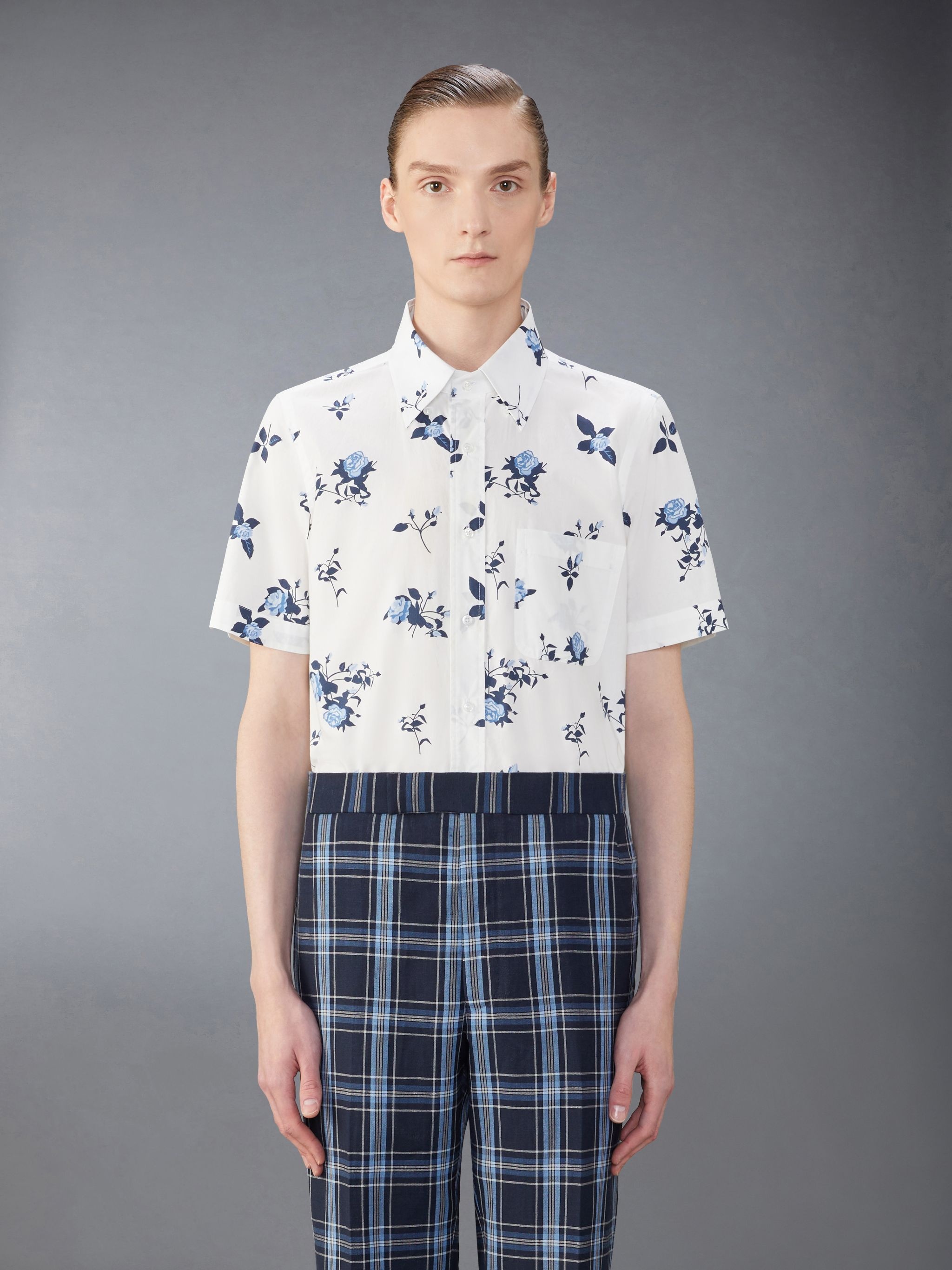 Poplin Rose Floral Shirt - 1