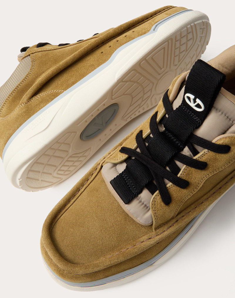 MID-TOP RUNBOOT SPLIT LEATHER SNEAKER 5