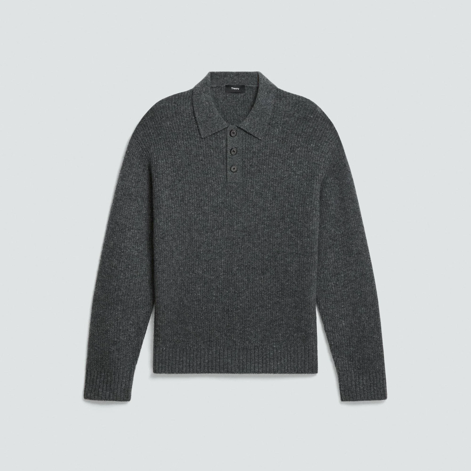 Relaxed Polo Sweater in Astor Wool - 1