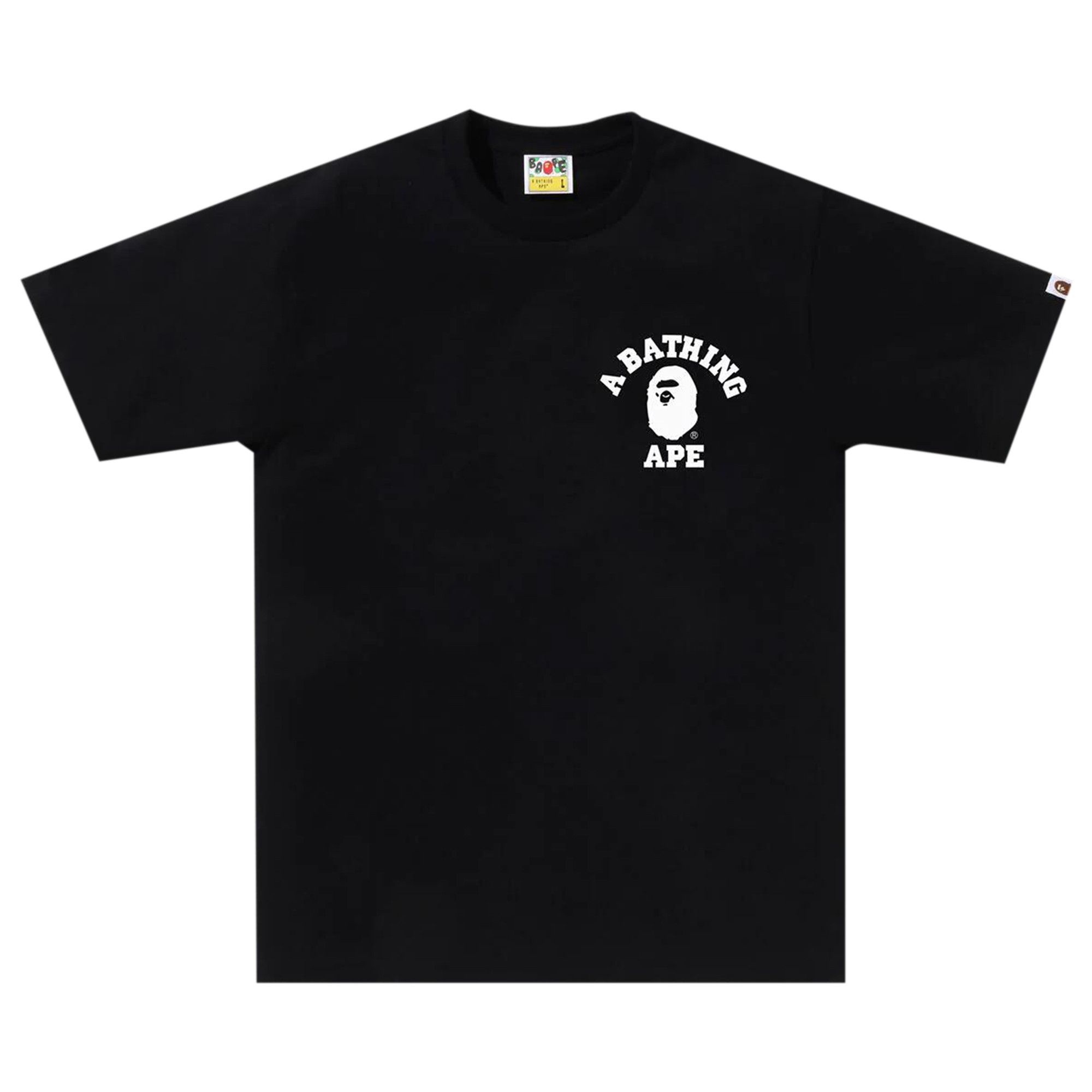 BAPE ABC Camo Crazy College ATS Tee 'Black' - 1