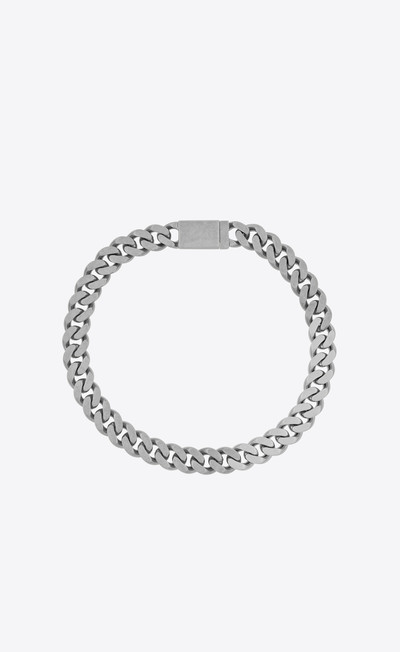 SAINT LAURENT metal curb chain necklace outlook