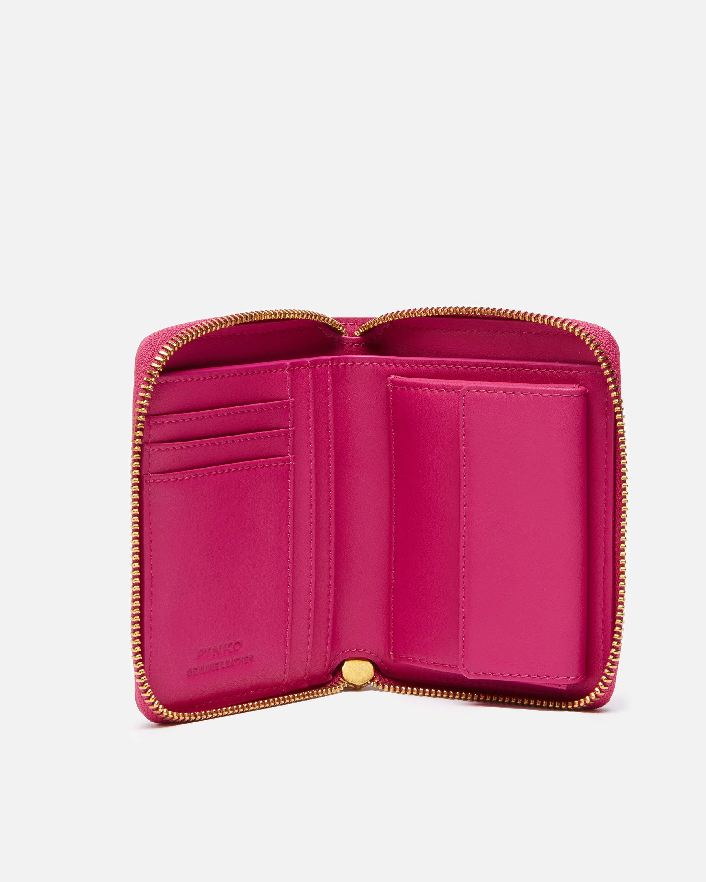 SQUARE LEATHER ZIP-AROUND PURSE - 3
