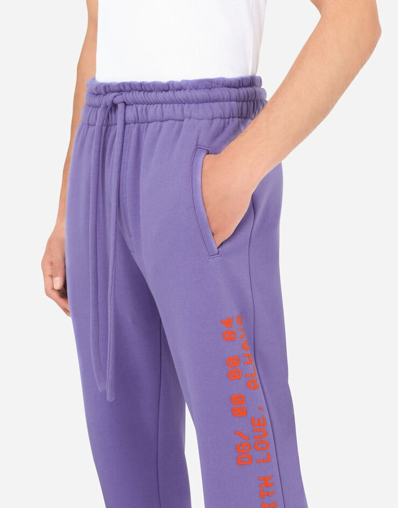 Jersey jogging pants with 3D print 4