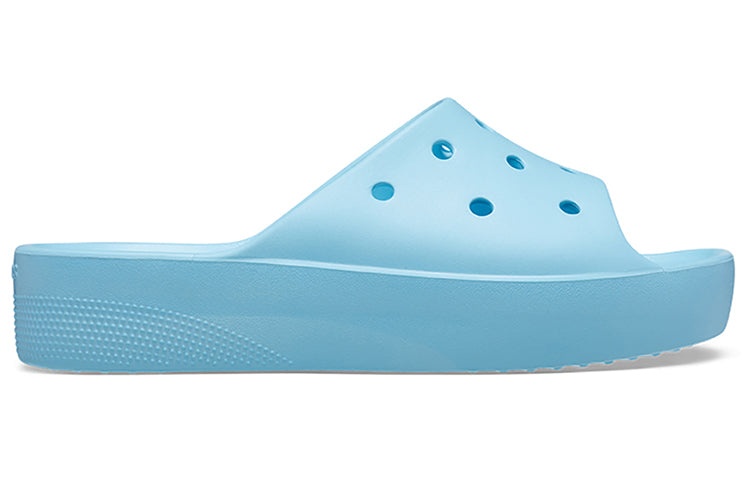 (WMNS) Crocs Classic Platform Slide 'Arctic' 208180-411 - 3