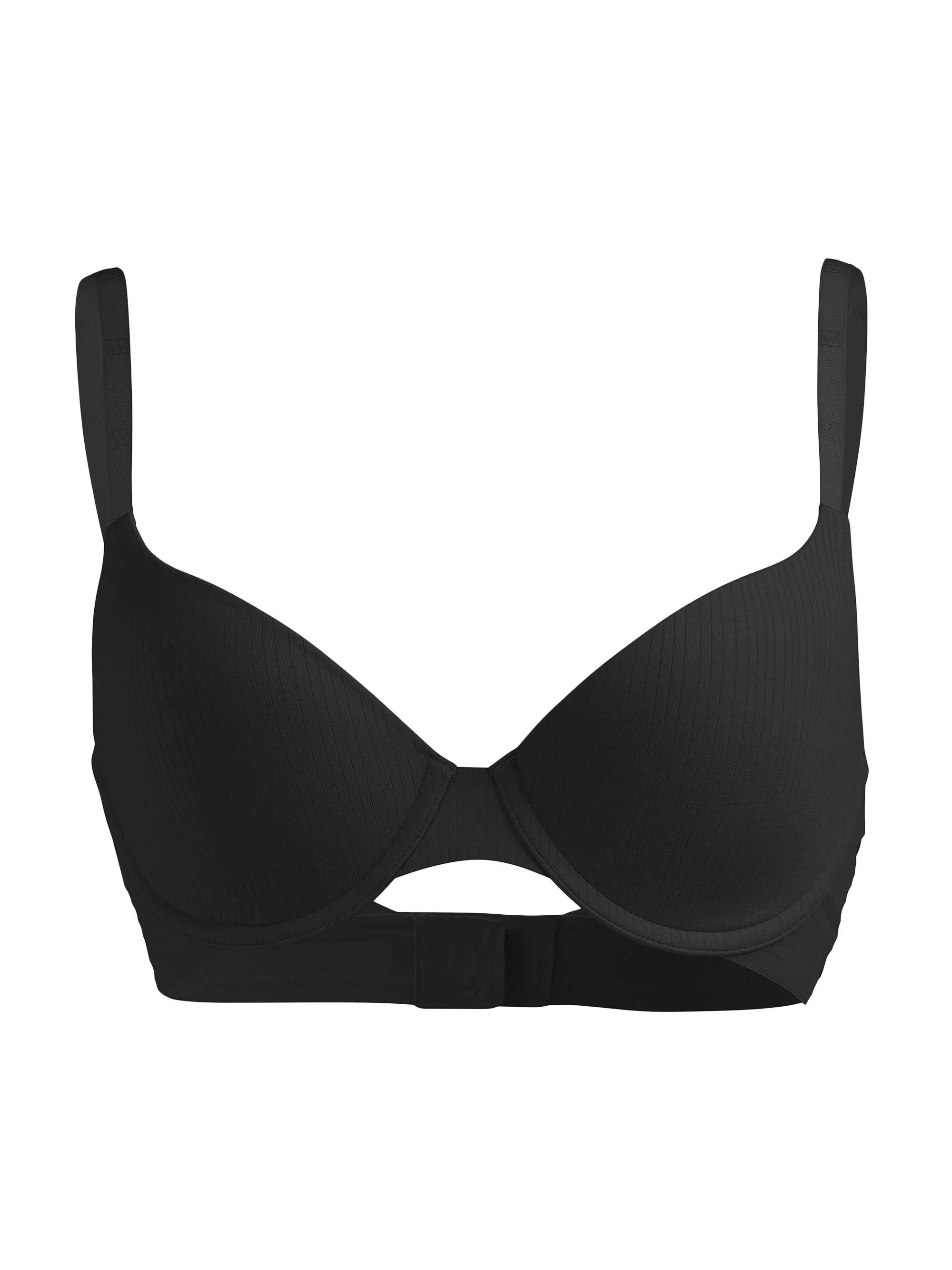 Women's Beauty Cotton Demi Underwire Bra - Black - 1