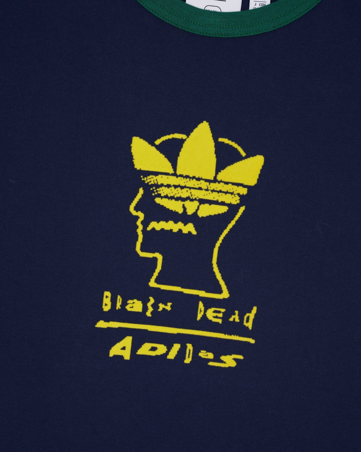 Brain Dead x Adidas Logo Lockup T-shirt - Navy - 2
