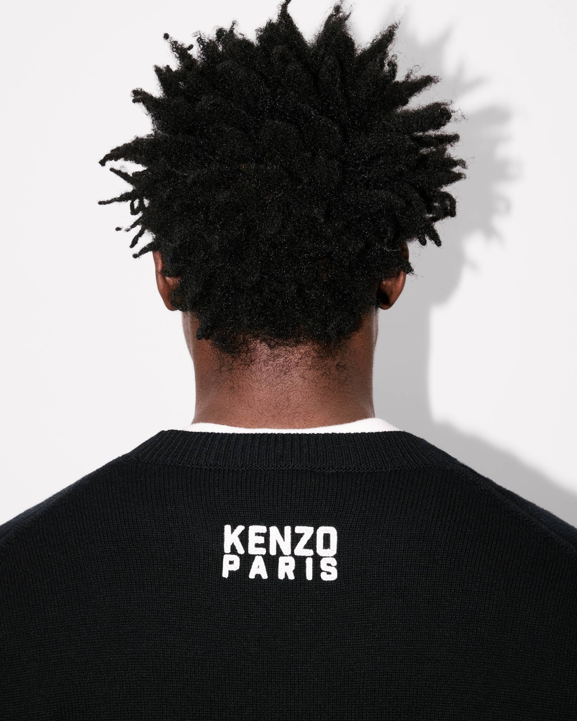 'KENZO Happy Tiger' embroidered jumper in cotton and Merino wool - 7