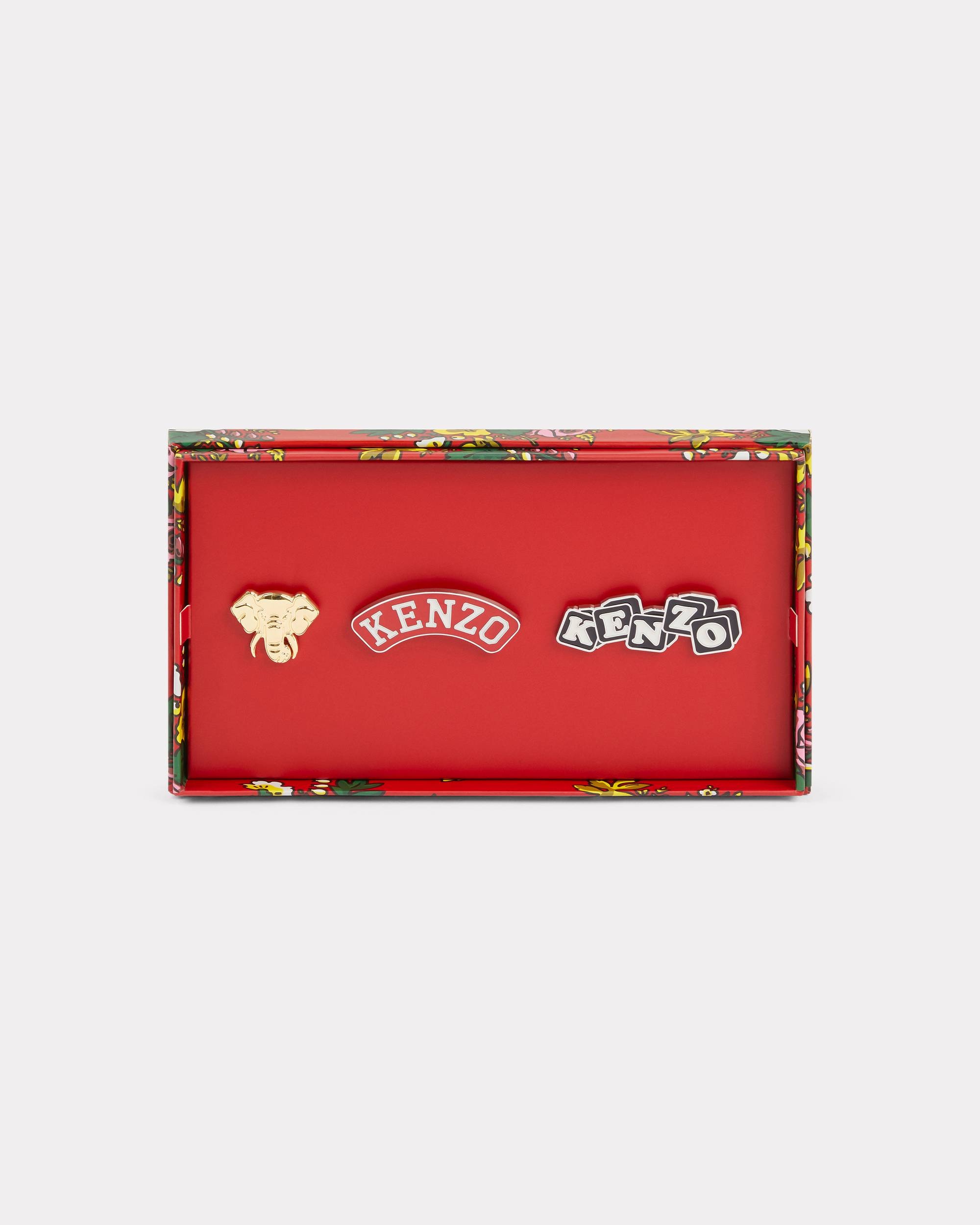 Set of 3 KENZO Stamp badges - 2