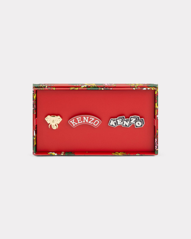 KENZO Set of 3 KENZO Stamp badges outlook