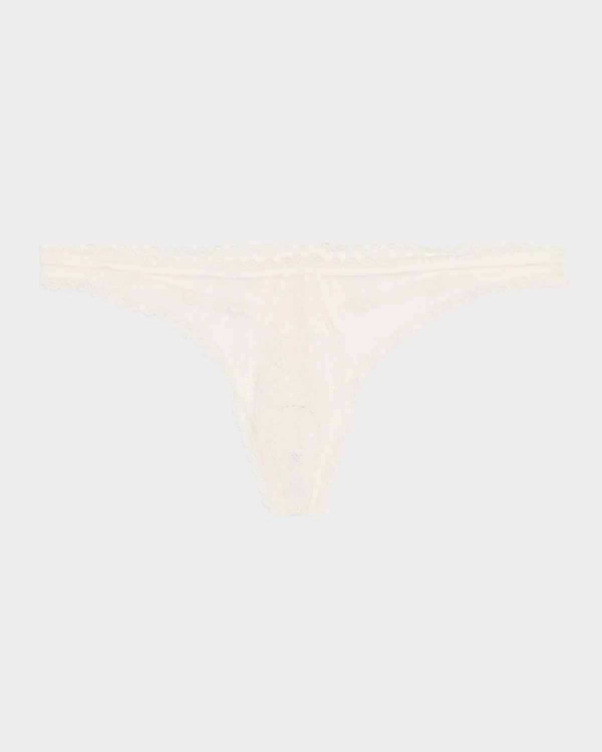 Dahlia Scalloped Lace Thong - 1