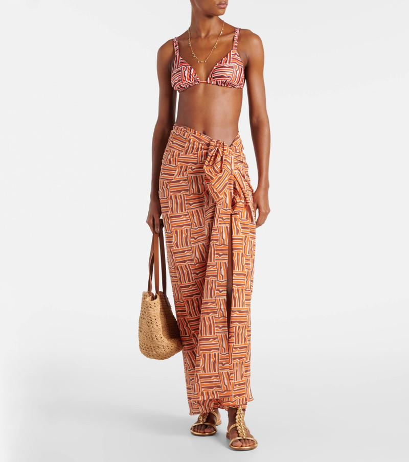 FAITHFULL Zinnia printed cotton beach cover-up outlook