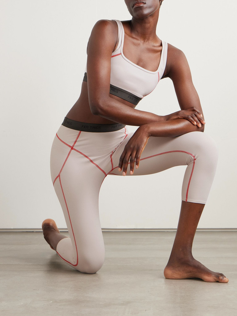 On + FKA twigs Studio stretch recycled-jersey leggings Lilac outlook