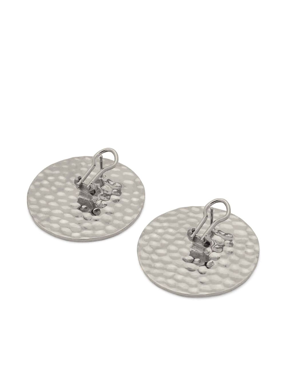 logo-engraved earrings - 3