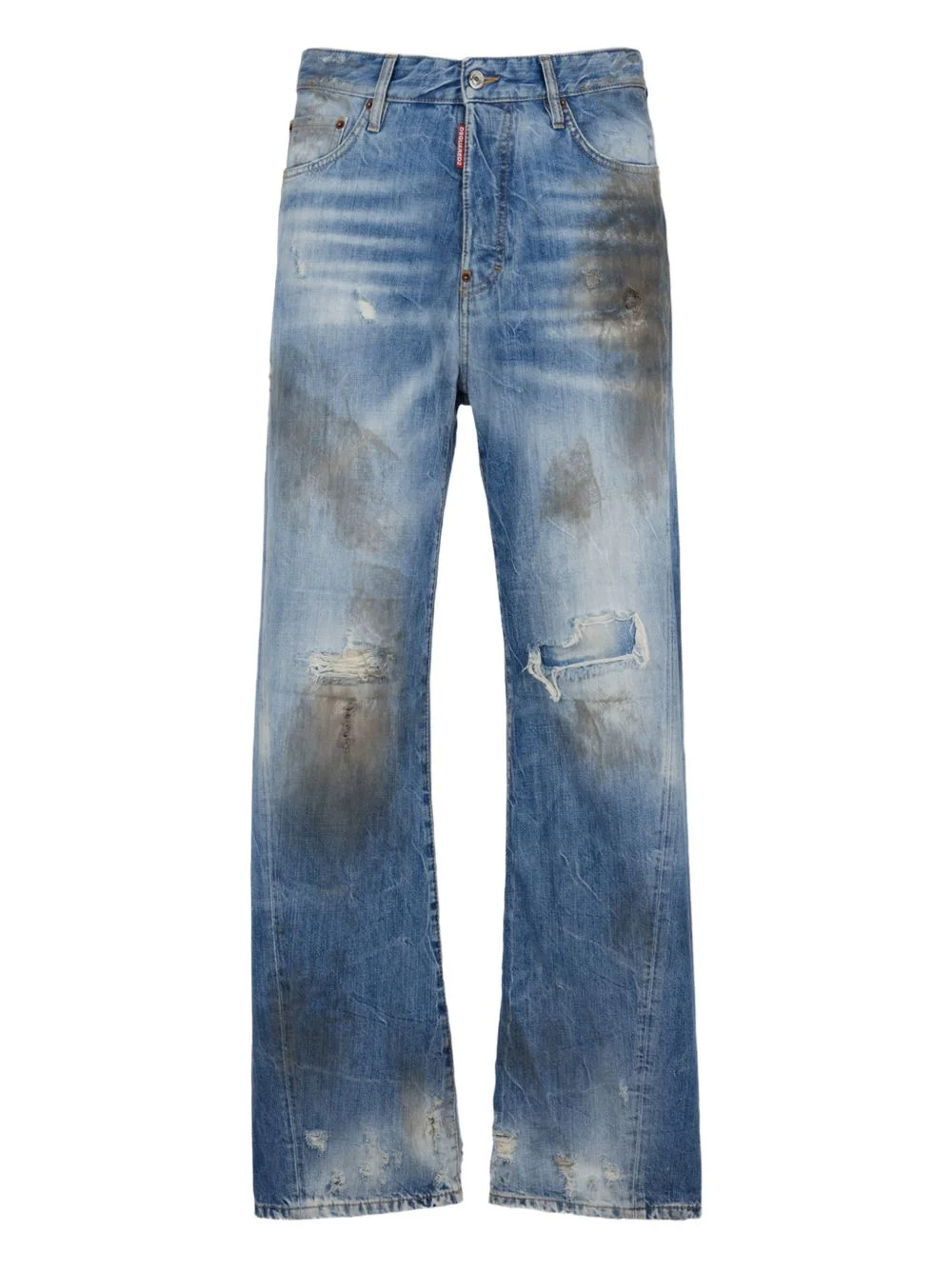 distressed-effect jeans - 1