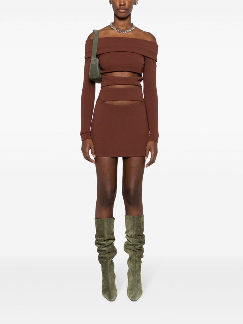 MISBHV off-shoulder cut-out minidress outlook