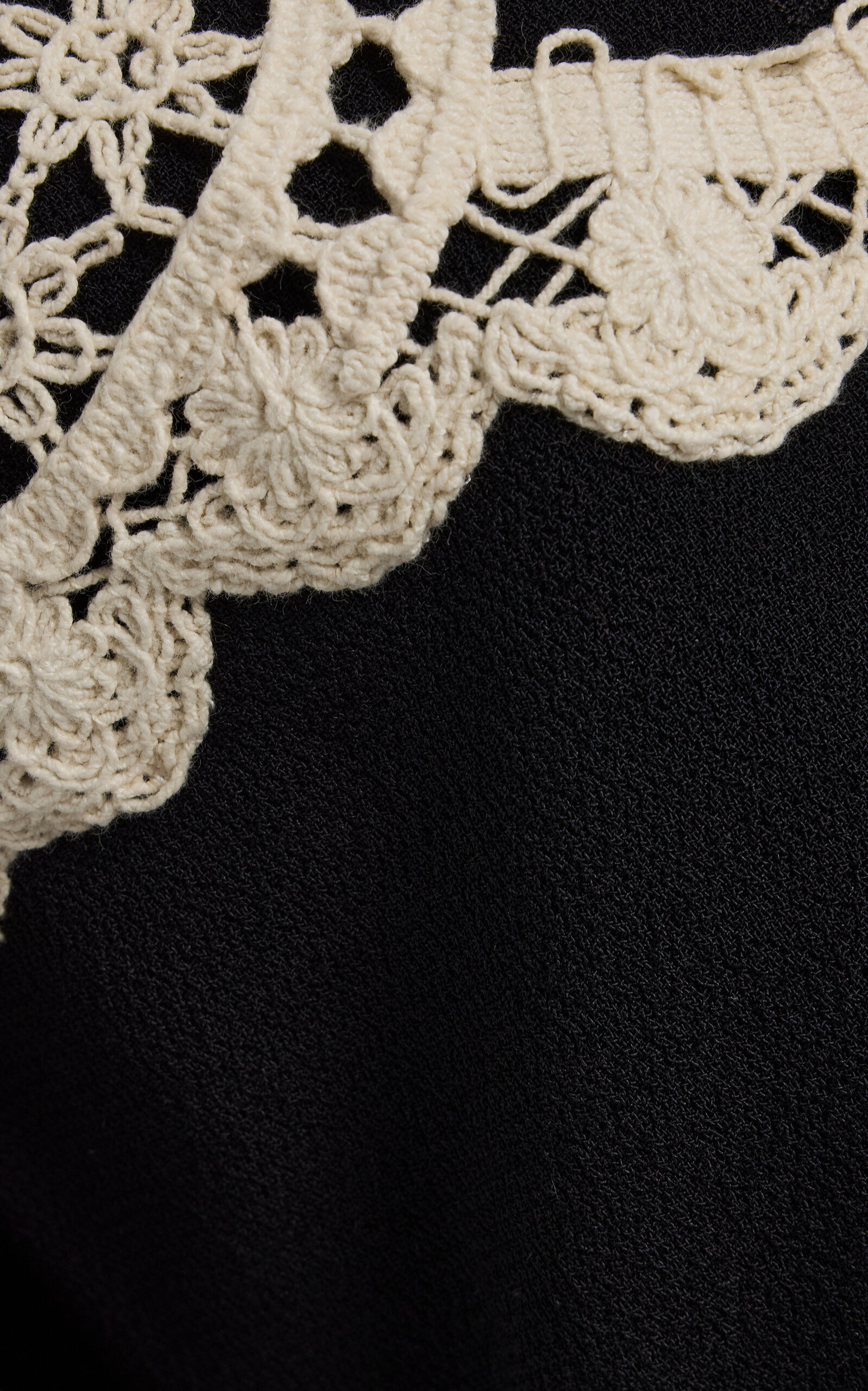 Nara Crochet-Detailed Wool Jacket black - 5