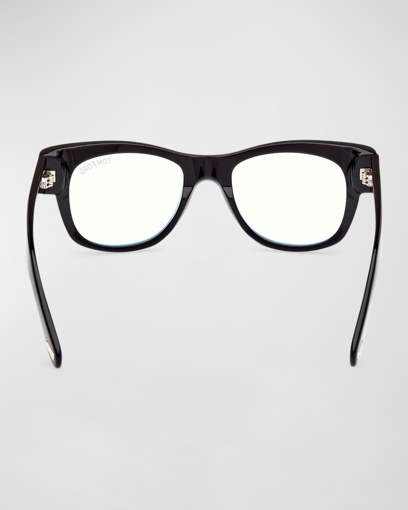 Men's Acetate Square Blue Light Blocking Glasses 5