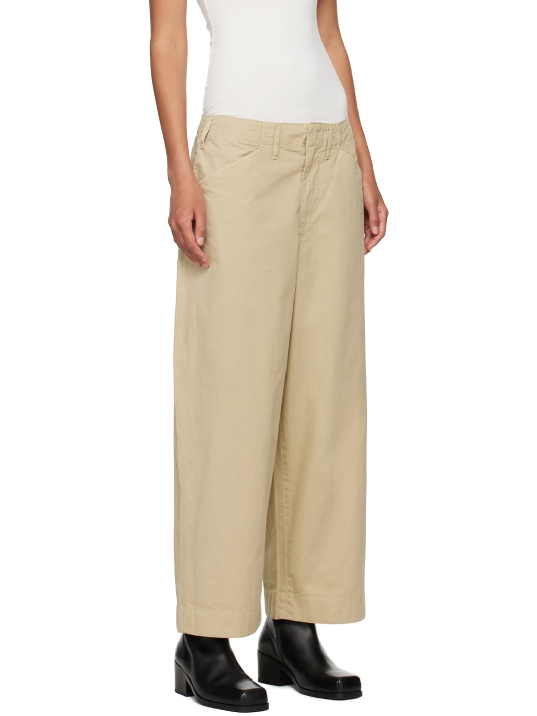 Beige Banks Trousers - 2