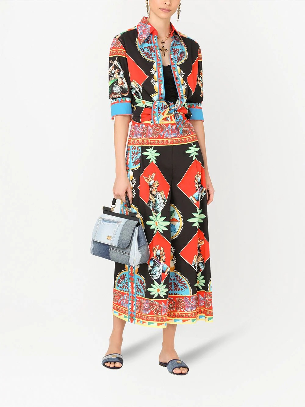 multi-panel palazzo pants - 2