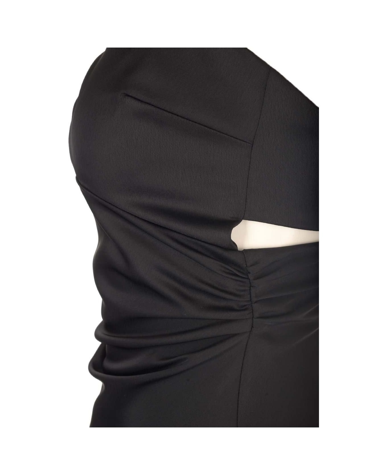 Cut-out Detailed Flared Sleeveless Dress - 4
