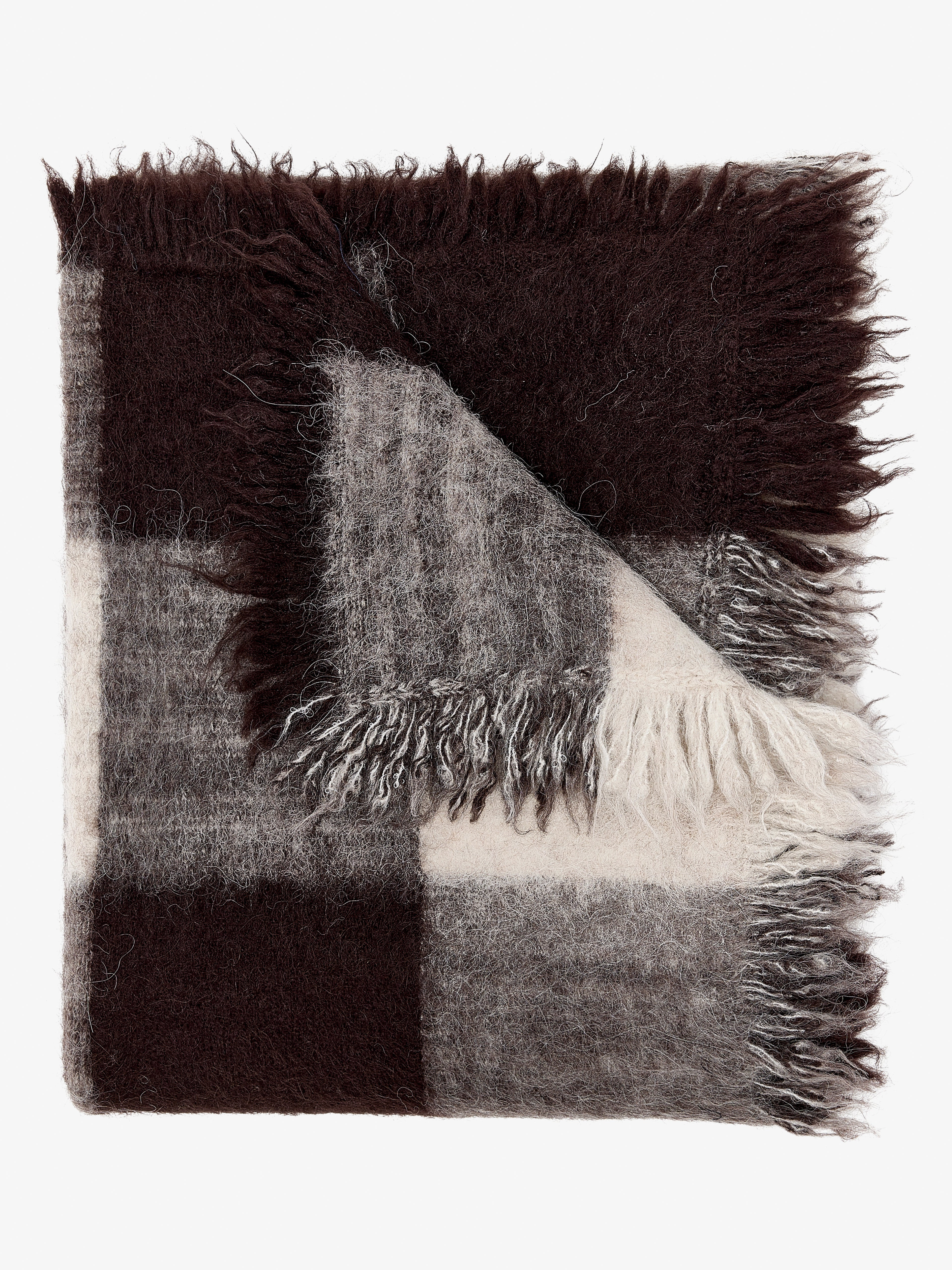 Kai Scarf in Brushed Glenplaid Knit - 3
