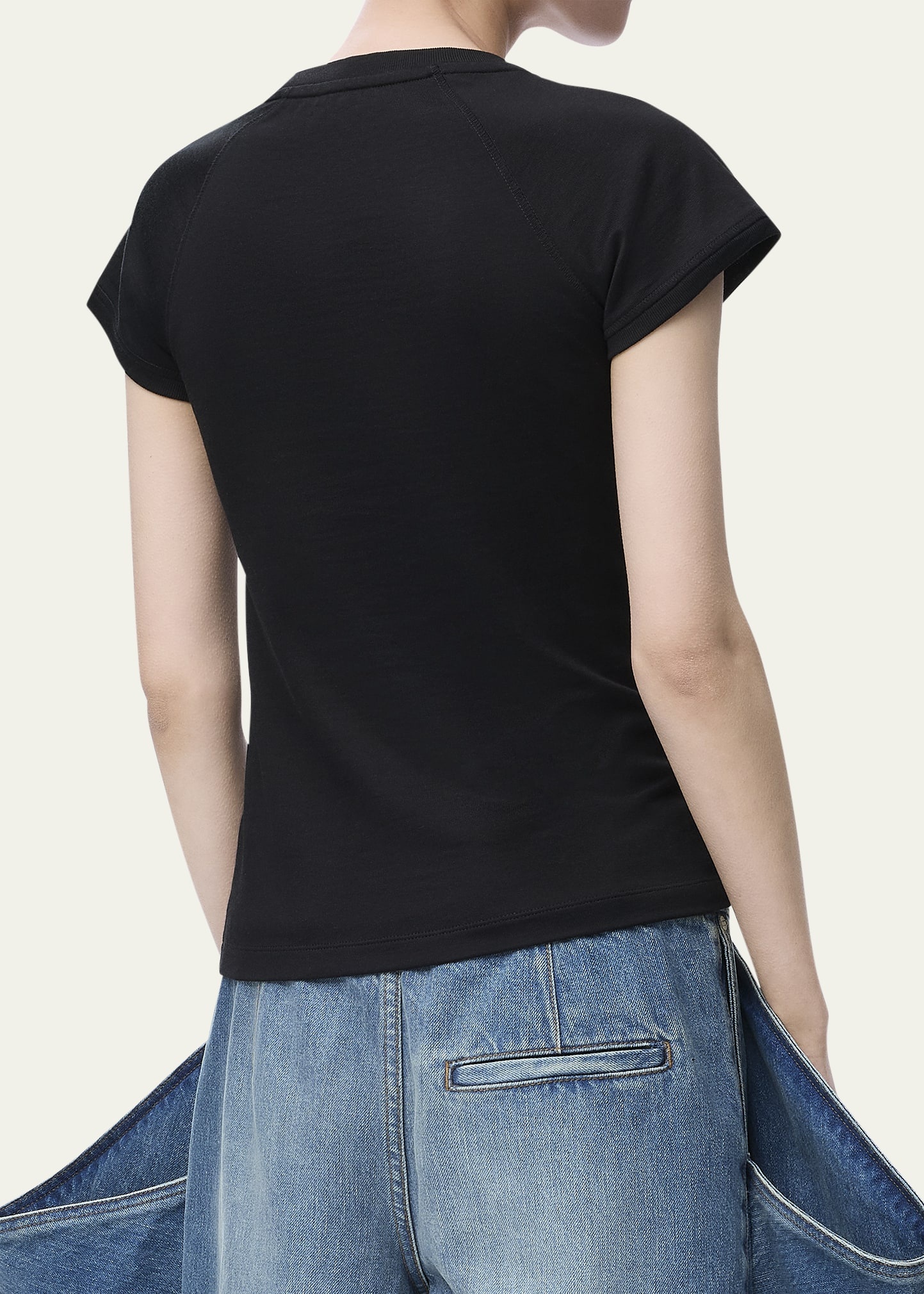 Ribbed Anagram Short-Sleeve Tee - 2