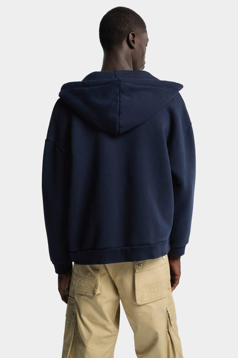 DSQUARED2 LOGO BOYFRIEND FIT ZIPPED HOODIE 4