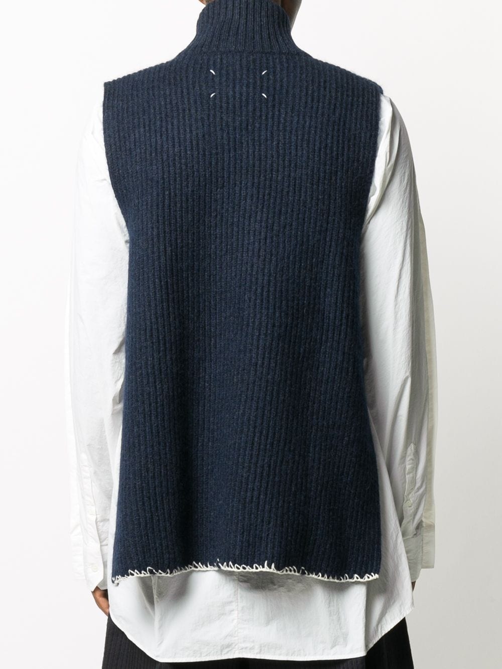 sleeveless knitted jumper - 4