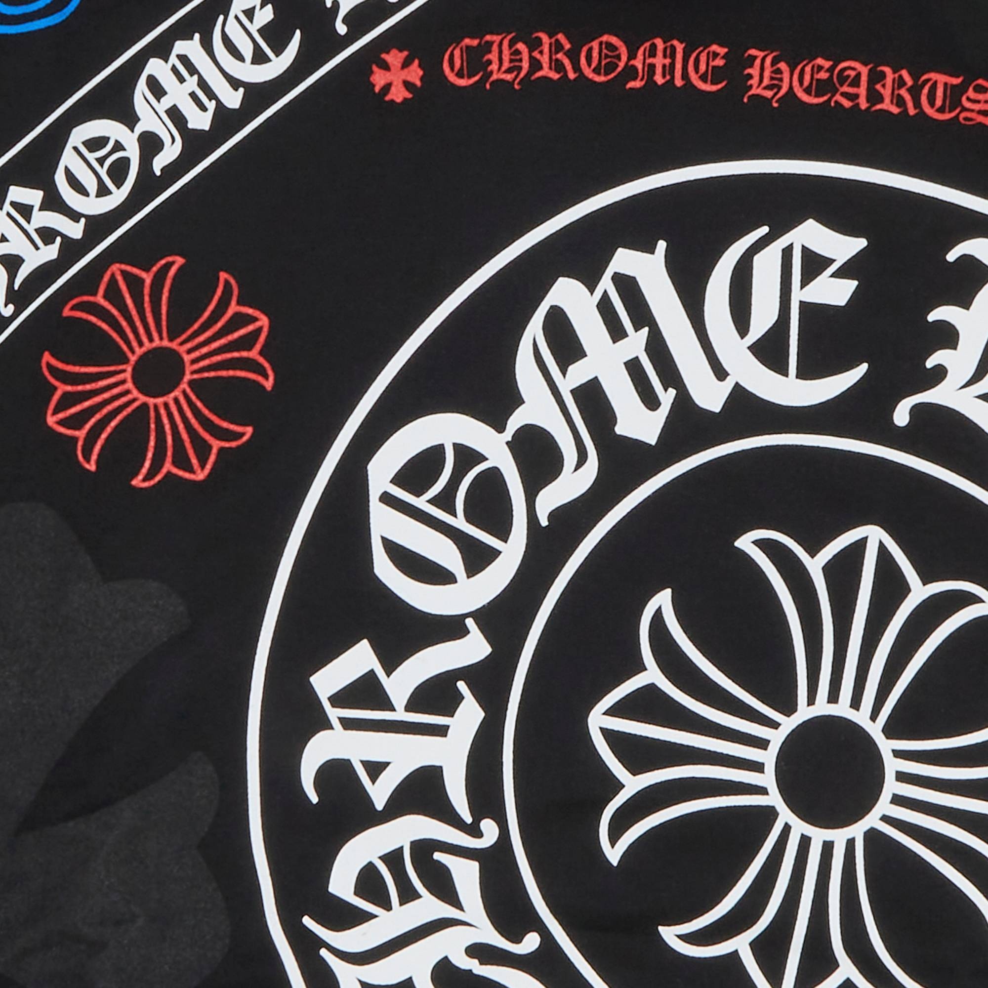 Chrome Hearts Chrome Hearts Stencil Hoodie 'Black/Multicolor