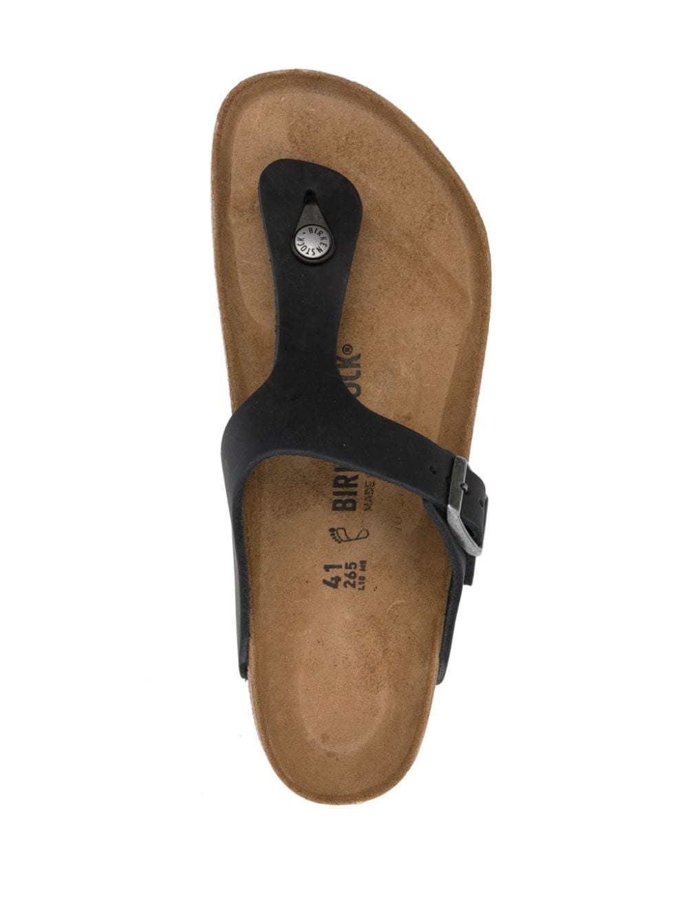 buckle-detail flip flop sandals - 4