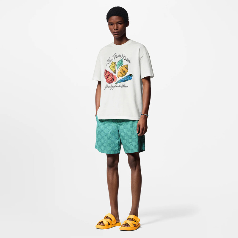 Louis Vuitton Printed Short-Sleeved Cotton T-Shirt outlook