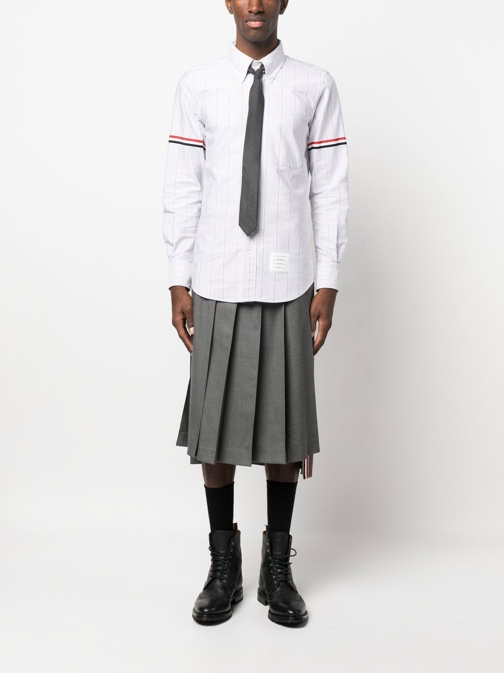 grosgrain armband Oxford shirt - 2