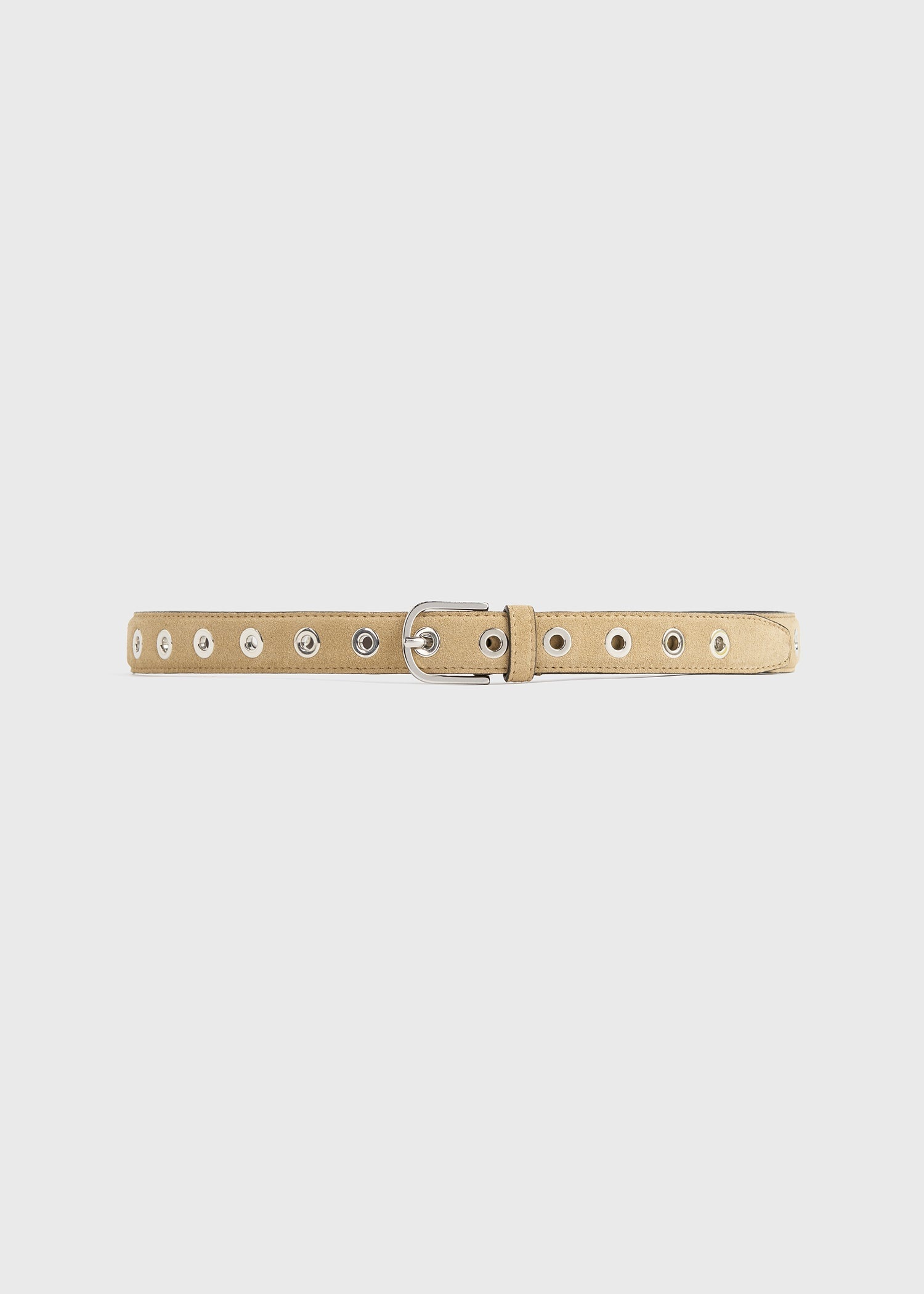Eyelet belt caramel - 6