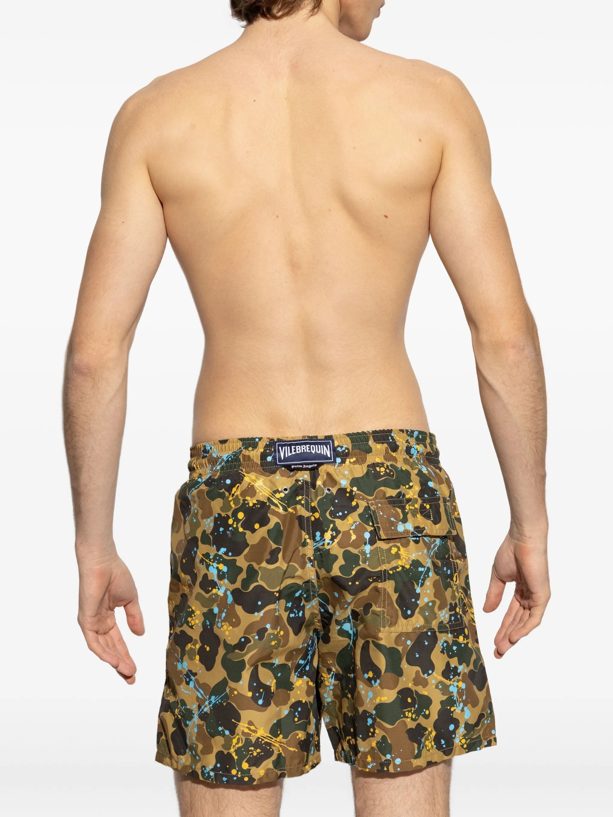 Palm Angels X Vilebrequin Paint-splatter Print Swim Shorts - 3