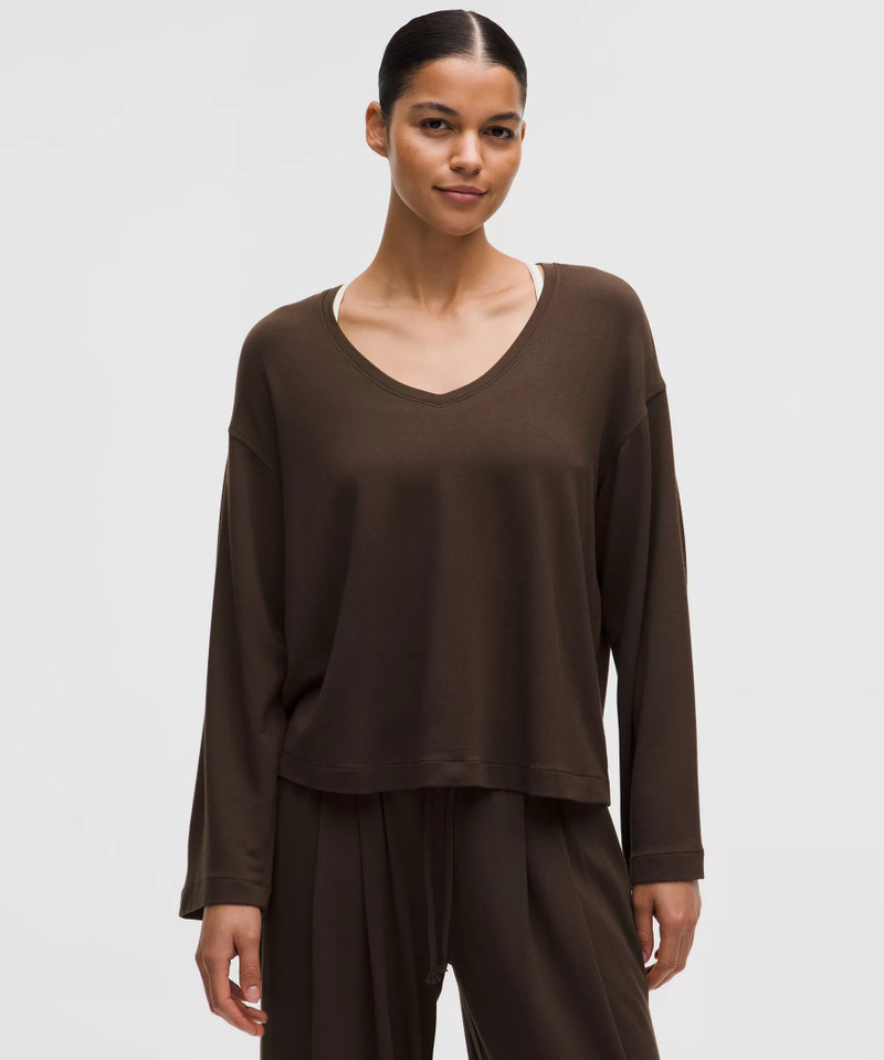 BeCalm V-Neck Bell Sleeve Shirt 1