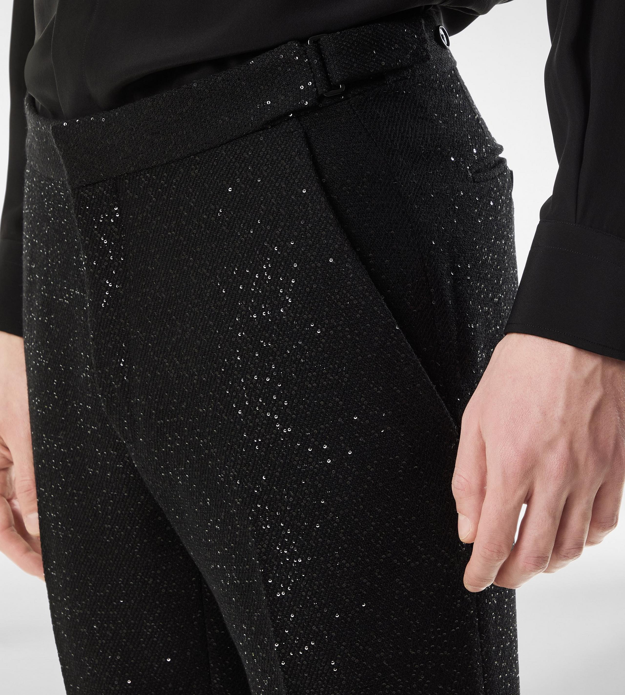 SEQUINS LIGHT BOUCLÈ PANT - 2
