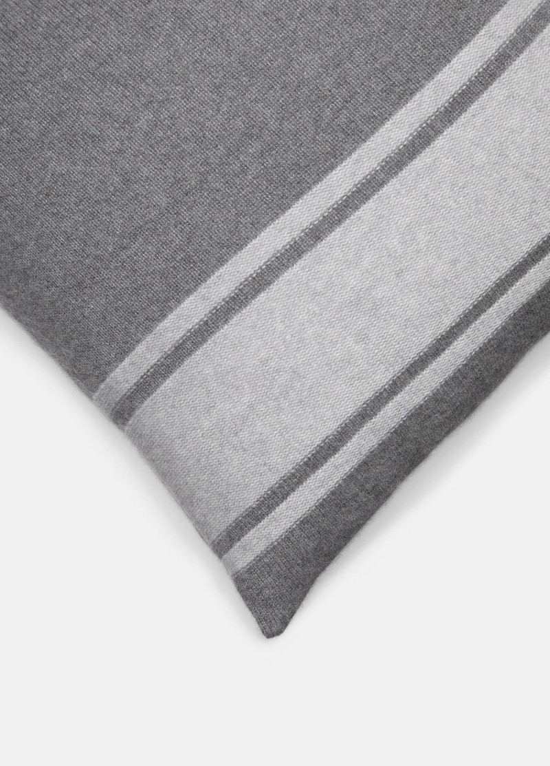 Vince Cashmere Jersey Stripe Pillow outlook