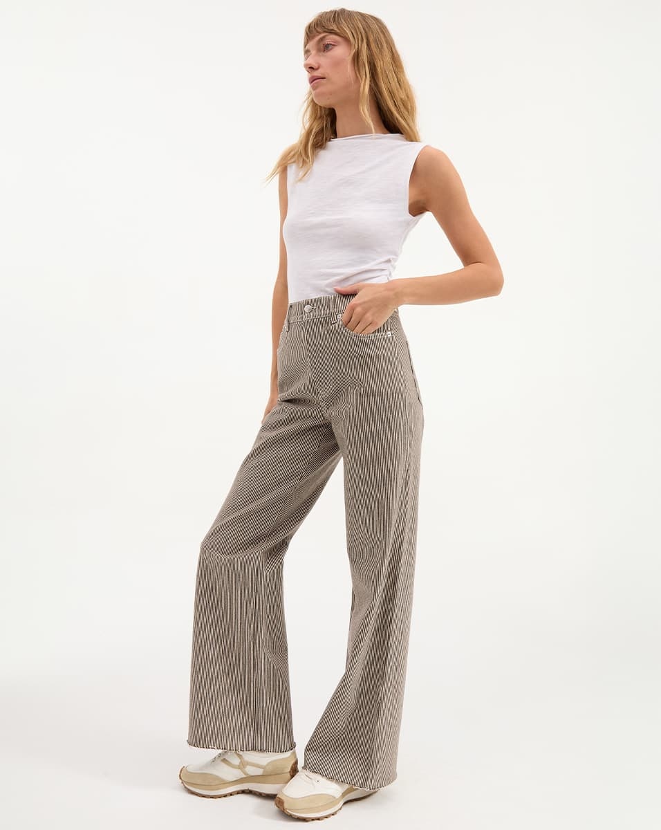 TAYLOR HIGH RISE WIDE LEG JEAN - 4