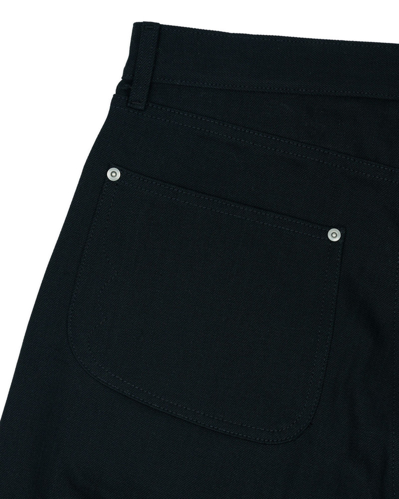 Type 00 14.25oz Selvedge Denim Pant - Solid Black 5