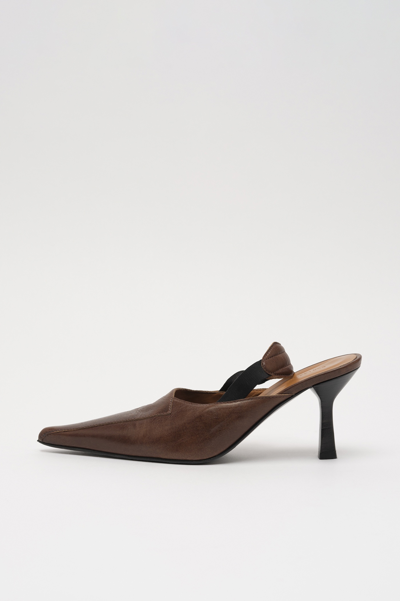 Envelope Heel Woodstock Leather - 1