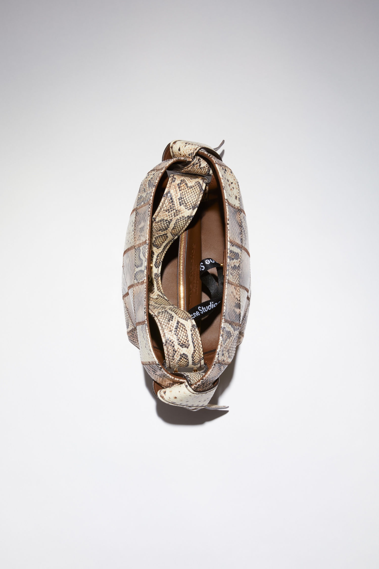Mini shoulder bag - Beige/black - 4