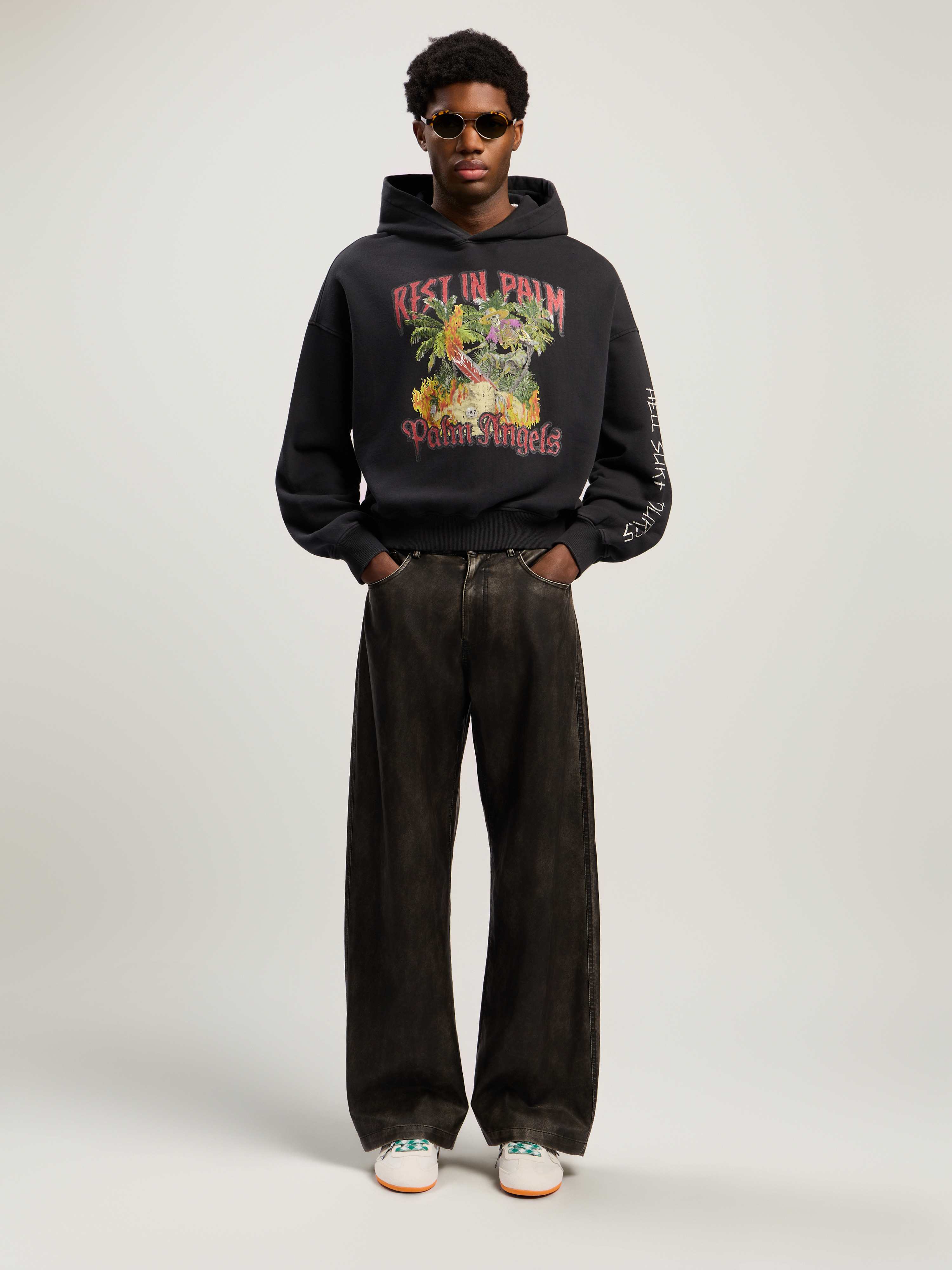 Rest In Palm Loose Hoodie - 2
