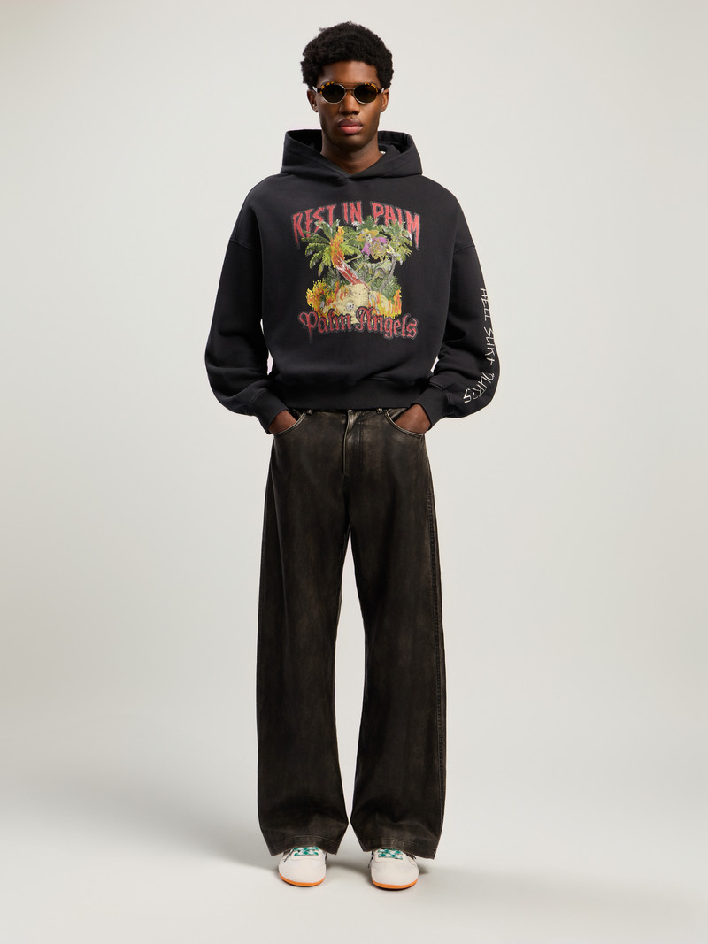 Palm Angels Rest In Palm Loose Hoodie outlook