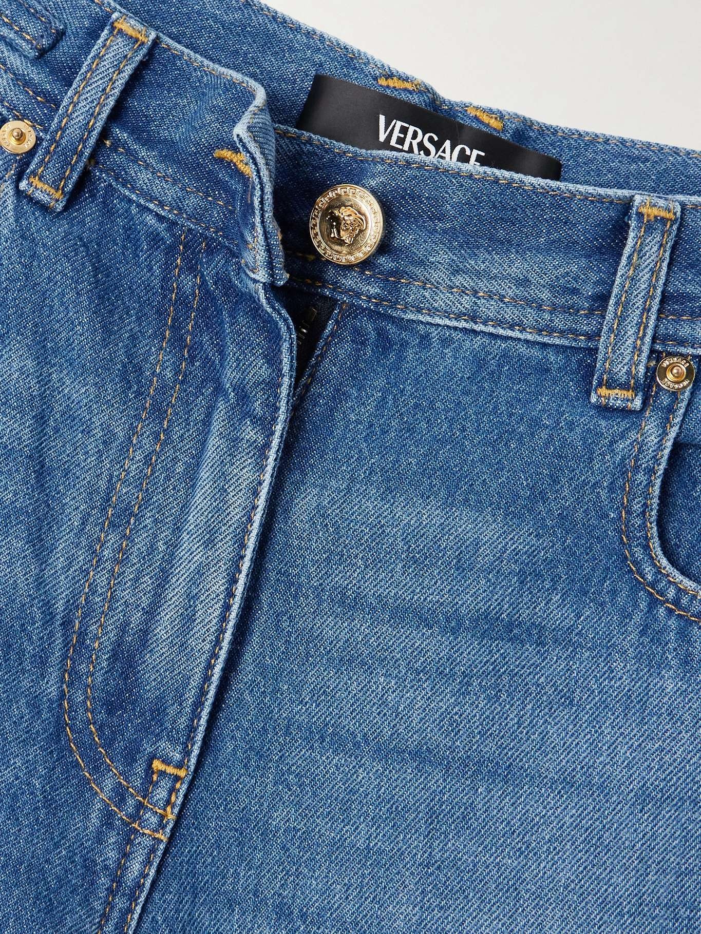 Embellished high-rise wide-leg jeans - 5