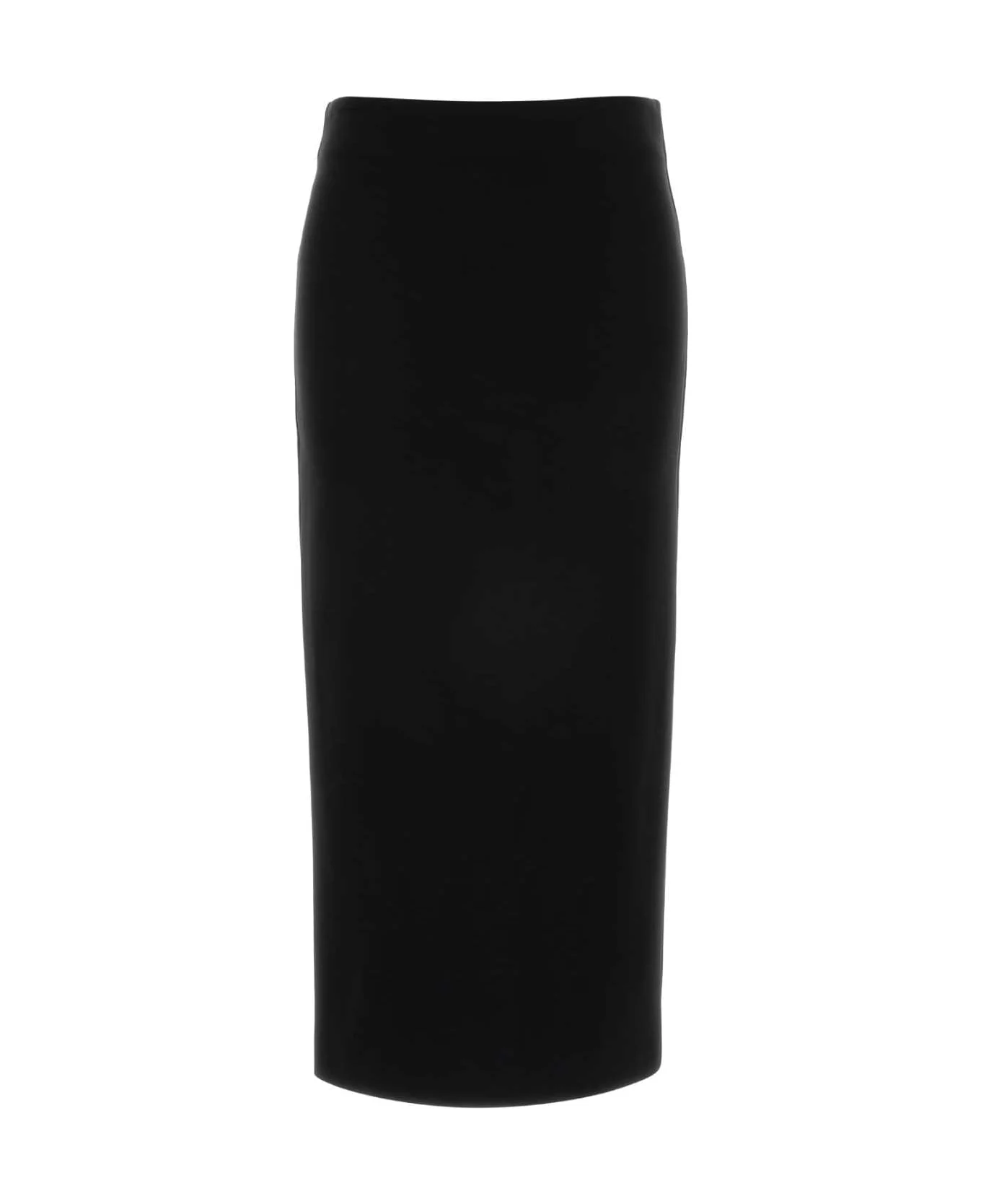 Black Stretch Viscose Blend Olivi Skirt - 1